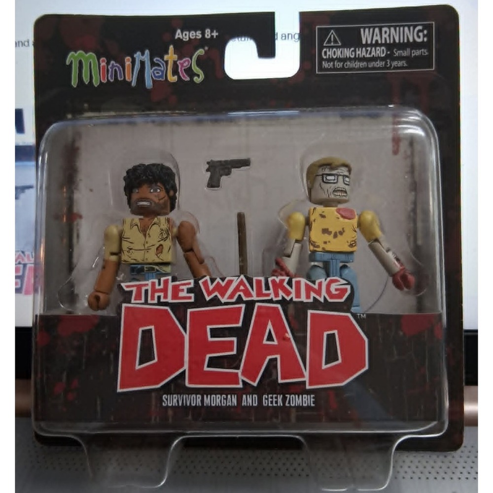 Minimates - The Walking Dead - Survivor Morgan & Geek Zombie 2014 - New in Pkg